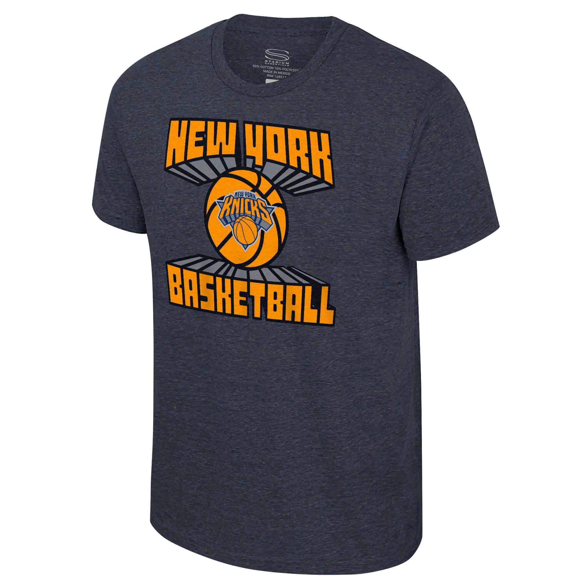 T-shirt unisexe Stadium Essentials bleu marine New York Knicks Club Time Tri-Blend